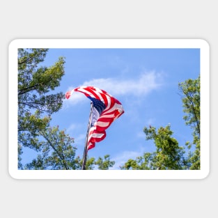 American Flag Sticker